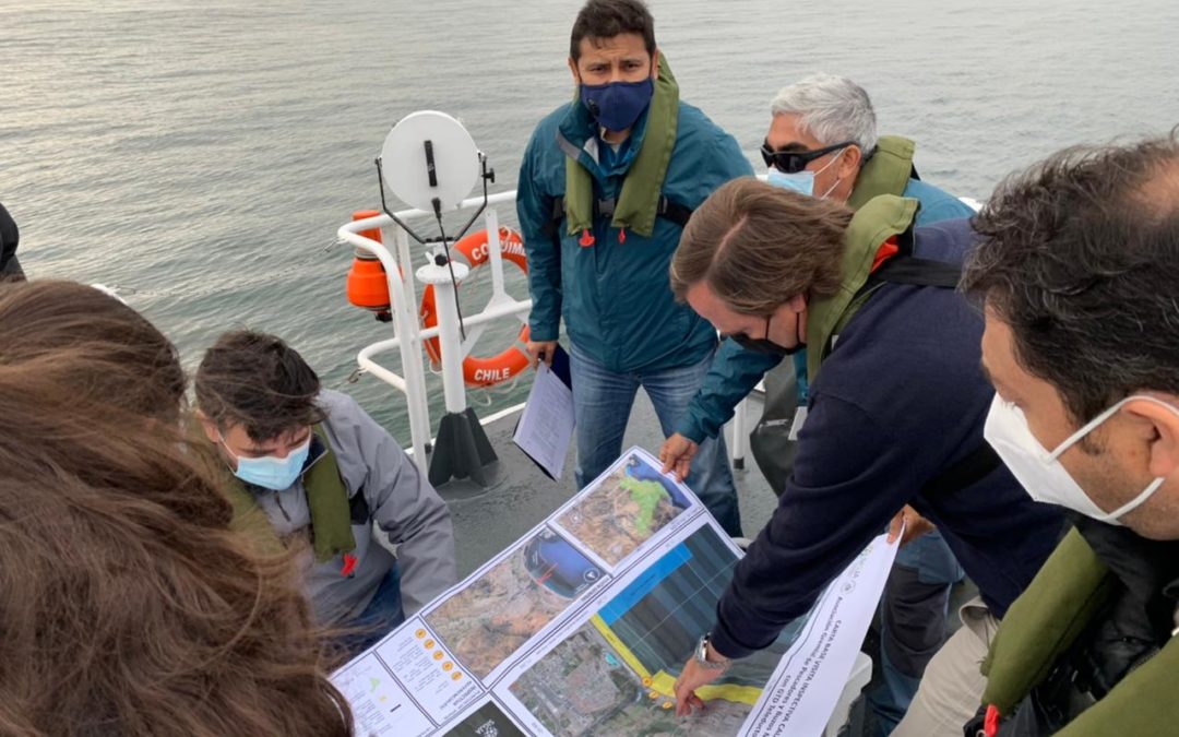 Con recorrido marítimo y terrestre por playa El Lápiz, Primer Tribunal Ambiental realiza diligencia en terreno por demanda contra GTD