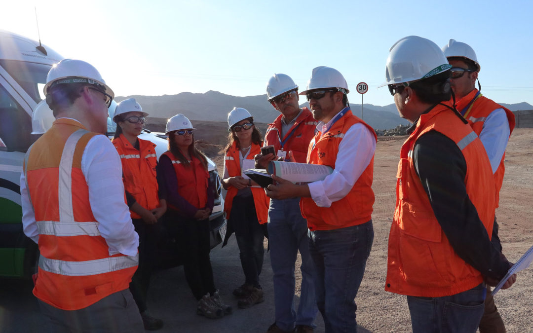 Visita a instalaciones de Minera Sierra Gorda, empresa FCAB y ATI