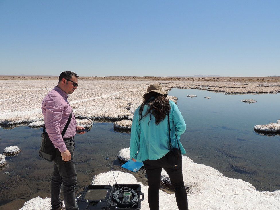 Ministros en Ciencias realizan inspección a Puquios del Salar de Llamara 