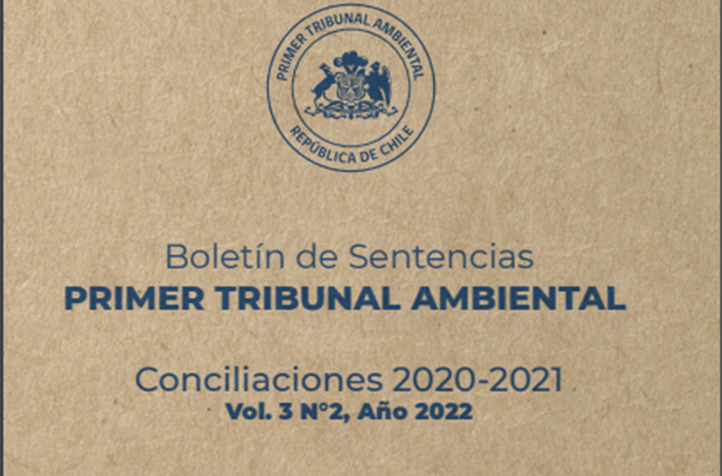 Primer Tribunal Ambiental publica primer Boletín de Conciliaciones