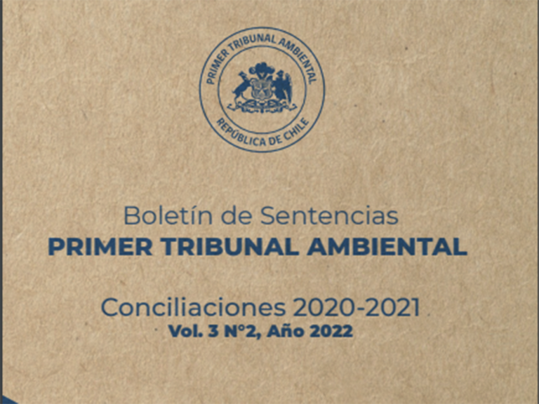 Primer Tribunal Ambiental publica primer Boletín de Conciliaciones