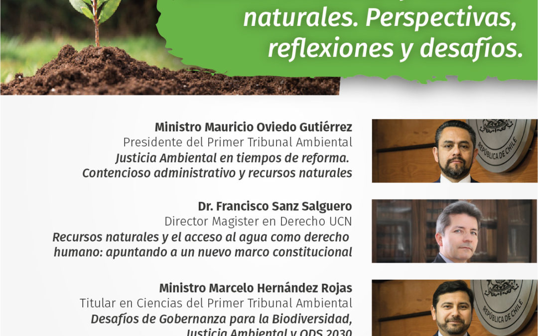 Seminario abordará los desafíos y perspectivas de la justicia ambiental y los recursos naturales