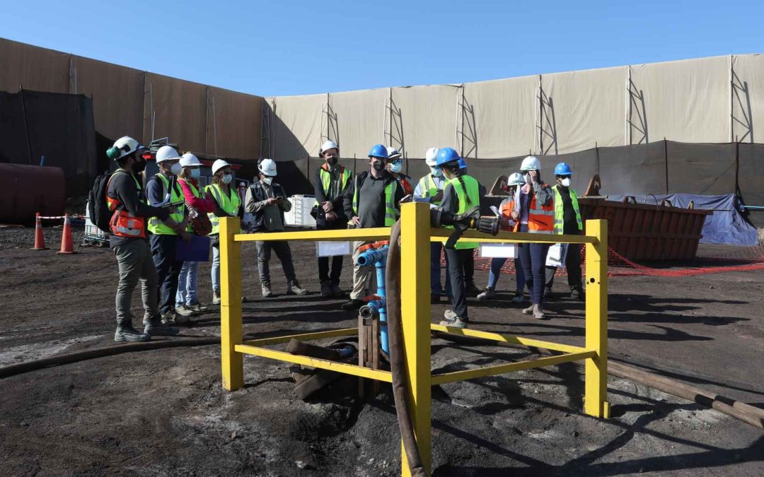 Visita inspectiva a Puerto Caldera y sector de acopio de concentrado de hierro de empresa Serviport S.A.