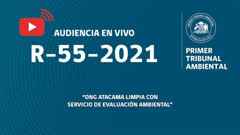 Audiencia en vivo R-55-2021 «ONG Atacama Limpia con Servicio de Evaluación Ambiental»